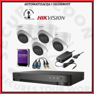 Komplet video nadzora Hikvision 4 kamere 5MP