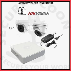 Video nadzor komplet TVI 4 kamere 2MP Hikvision