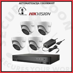 Komplet za video nadzor TVI 4 kamere 2MP varifokal Hikvision-Hiwatch