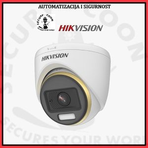 KAMERA 5MP HIKVISION DS-2CE72KF3T(2,8mm) Rezolucija 5 MP Objektiv 2,8mm Mogućnosti True WDR 130db, 3D Digital Noise Reduction (DNR), Back Light Compensation (BLC), ColorVu, TVI/AHD/CVI/CVBS Osvjetljenje Vidljivo svjetlo do 40m Stupanj IP zaštite IP67 Napajanje 12 VDC