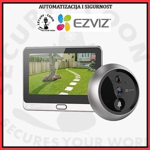 EZVIZ SMART ZVONO CS-DP2 Tehnički podaci: Tehnološka posebnost SMART HOME komplet za vrata, Unutarnja stanica sa 4,3˝ ekranom, Vanjska stanica za montažu na vrata IP54, Pametna detekcija kretanja ljudi, IR senzor pokreta do 6m, 110°, Mikrofon visoke osjetljivosti, Ugrađen zvučnih velike snage, Višestruke melodije zvona, 20 Rezolucija, svjetlina 1920 X 1080, 0.01 Lux (F2.0, AGC ON), 0 Lux uz IR Dodatne funkcije 3D DNR, IR,D-WDR , detekcija pokreta, dvosmjerni audio i video, WIFI 2,4 GHz, H.265 / H.264 Objektiv  2,0 mm, F2.0, FOV: 166° dijagonalno, 136° horizontalno, 80° vertikalno IR rasvjeta/doseg 5m Zaštita kućišta IP/ konstrukcija IP66, metal/plastika Memorija Micro SD 256 Sučelja Mikro USB, RJ45 X 1 (10/100M samo podesivi Ethernet port) Napajanje/baterija Vanjska stanica: baterija 4600 mAh, Unutarnja stanica: 5VDC/1A, 2,2W Brzina prijenosa  11b: 11Mbps, 11g: 54Mbps, 11n: 150Mbps WIFI standard IEEE802.11b/g/n Security 64/128-bit WEP, WPA/WPA2, WPA-PSK/WPA2-PSK Dimenzije i težina Vanjska stanica: 71 x 71 x 48 mm, Unutarnja stanica: 115,5 x 85,5 x 24,5 mm U pakiranju Vanjska i unutarnja stanica; vijci; kabel za napajanje; skica za bušenje, podnožje za montažu Specifikacija EZVIZ SMART ZVONO CS-DP2 pomaže u smanjenju mrtvih kutova uz široku vizualnu pokrivenost od 166 stupnjeva i bilježi detalje u oštroj rezoluciji od 1080p. Radeći kao špijunka i zvono na vratima, osigurava i sigurnost i praktičnost. Odmah saznajte tko vam je na vratima, zašto i kako se nositi sa situacijom čak i ako ste daleko od kuće. Postoji čak i izmjenjivač glasa ako biste radije ostali nepoznati strancu. Saznajte tko kuca, s unutarnjeg monitora na dodir ili putem vaše EZVIZ aplikacije. Jednostavnim dodirom na velikom ili malom zaslonu možete vidjeti svaki detalj uz jasnu kvalitetu videa. Također možete postaviti melodiju zvona kako želite i s lakoćom razgovarati sa svojim posjetiteljima. Zaštita je jednostavna s upozorenjima koja se pokreću prema aktivnostima, tako da ne propustite nijedan trenutak. Veliki, šareni monitor koji se može dodirivati ​​iznimno je jednostavan za korištenje, čak i za starije osobe i djecu. Nema više potrebe da se naslanjate na vrata kako biste gledali kroz malenu špijunku. Znat ćete tko je vani pritiskom na tipku Home. Zaslon se također može postaviti da se automatski uključuje nakon otkrivanja posjetitelja.