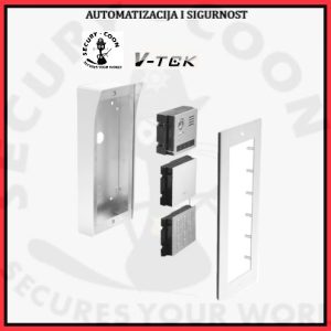 INFO MODUL za sustav VTEK DMR 821. Predviđen za kućni broj ili adresu. 2-wire sustav na 2 žice. Pozadinsko LED osvjetljenje. Dimenzije: 82 x 83 mm.