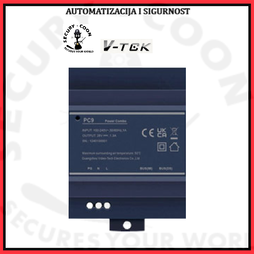 VTEK PC9 Combo napajanje za portafon