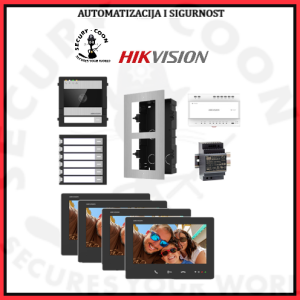HIKVISION PORTAFON Video komplet 2-wire HD 4 stana