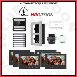 HIKVISION PORTAFON Video komplet 2-wire HD 6 stanova