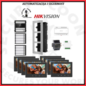 HIKVISION PORTAFON Video komplet 2-wire HD 8 stanova