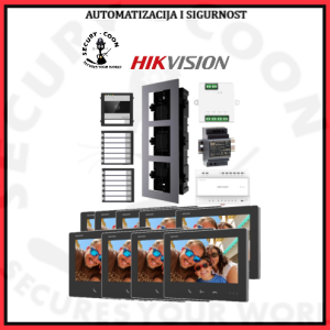 HIKVISION PORTAFON Video komplet 2-wire HD 9 stanova