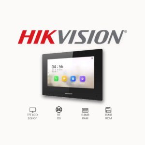UNUTARNJA JEDINICA HIKVISION DS-KH6320-LE1 TFT LCD zaslon rezolucije: 1024 * 600 10/100Mbps Ethernet, TCP/IP, RTSP 8-kanalni alarmni ulaz Napajanje: Standard PoE/12 VDC, 6W Radna memorija: 64MB ROM: 16 MB Dimenzije: 200 mm × 140 mm × 15.1 mm