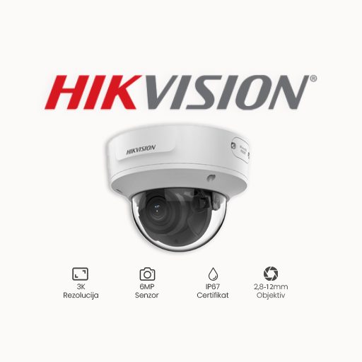 KAMERA 6MP HIKVISION DS-2CD2763G2-IZS (2.8-12mm) Opis proizvoda: KAMERA DS-2CD2763G2-IZS(2.8-12mm) KAMERA DS-2CD2763G2-IZS(2.8-12mm) je kamera visoke kvalitete koja spada u kategoriju KAMERE ACUSENSE 6MP i 8MP. Proizvođač ove kamere nije naveden. Ova kamera ima sljedeće glavne karakteristike: Acusense, montaža u 3 osi, rezolucija 6MP, brzina snimanja od 20fps, 3DDNR, BLC, HLC, WDR 120dB, ROI, područje interesa, filtriranje lažnih alarma -Deep learning algoritam, razlikovanje osoba i vozila, IP67, IK10, PoE, motorizirani objektiv, autofokus, audio ulaz/izlaz, alarm ulaz/izlaz i MicroSD slot. Senzor ove kamere je 1/2.8” Progressive Scan CMOS, a leća ima raspon od 2,8-12mm ( 106° - 32°). Domet IR-a nije naveden. Ova kamera je idealna za nadzor i sigurnost u različitim okruženjima.