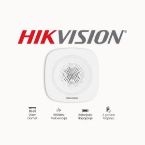 UNUTARNJA SIRENA DS-PS1-I-WE HIKVISION