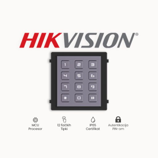 HIKVISION MODUL DS-KD-KP je posebno dizajniran za korištenje u sistemima video nadzora kako bi se omogućilo jednostavno i sigurno upravljanje pristupom. Jedna od glavnih karakteristika ovog modula je njegova jednostavna instalacija i konfiguracija. Zahvaljujući intuitivnom korisničkom sučelju, korisnici mogu brzo i lako podesiti modul prema svojim potrebama. Također, modul podržava različite načine komunikacije kao što su RS-485 i Wiegand, što omogućava široku kompatibilnost s drugim uređajima. Sigurnost je također jedan od glavnih atributa ovog modula. DS-KD-KP modul koristi naprednu enkripciju kako bi osigurao da samo ovlašteni korisnici mogu pristupiti objektu ili prostoru. Također, modul podržava različite metode identifikacije kao što su PIN kôdovi, kartice ili čitači otiska prsta. Funkcionalnost ovog modula je također impresivna. Modul ima mogućnost povezivanja s drugim uređajima kao što su kamere ili alarmni sistemi, što omogućava integrirano upravljanje sigurnošću. Također, modul podržava veliki broj korisnika, što ga čini idealnim za širok spektar primjena, od malih kuća do velikih poslovnih objekata. Kvaliteta izrade ovog modula je izvanredna. On je napravljen od vrhunskih materijala koji osiguravaju dugotrajnost i otpornost na vanjske utjecaje. Otporan je na vremenske uvjete i može se koristiti u različitim okruženjima. Proizvođač HIKVISION Sustav IP Vrsta modula Mehanička tipkovnica Broj tipki 12 Ugradnja Ugradbena Dimenzije 98,5x100x34,2mm Specifikacija