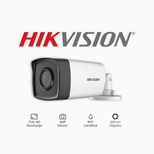 KAMERA 2MP HIKVISION DS-2CE17D0T-IT3F (2.8mm)