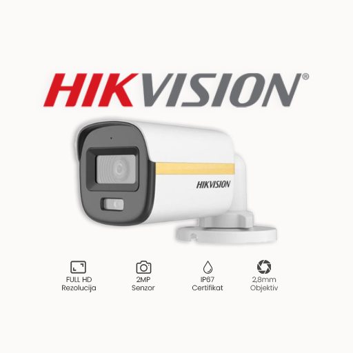 KAMERA 2MP HIKVISION DS-2CE10DF3T-LFS (2.8mm)