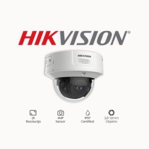 KAMERA 4MP HIKVISION iDS-2CD7146G0-IZHSY(2.8-12mm) Rezolucija 4 MP Objektiv varifokalni, 2,8mm-12mm Mogućnosti True WDR 140db, 3D Digital Noise Reduction (DNR), Back Light Compensation (BLC), utor za micro SD karticu, face recognition, DeepinView, audio ulaz/izlaz IR osvjetljenje do 30m Kompresija H.265+, H.265, H.264+, H.264, MJPEG Stupanj IP zaštite Za vanjsku upotrebu, IP67, IK10 Napajanje 12V DC ili PoE (Power over Ethernet)