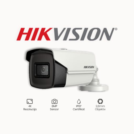 KAMERA 8MP HIKVISION DS-2CE16U1T-IT3F(2,8MM)