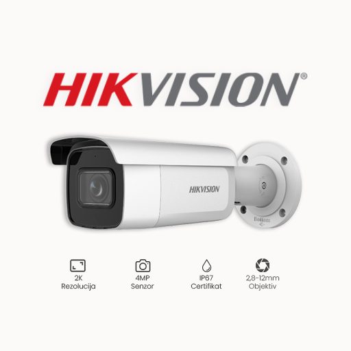 KAMERA 4MP HIKVISION DS-2CD2643G2-IZS (2.8-12mm) KAMERA 4MP HIKVISION DS-2CD2643G2-IZS (2.8-12mm)KAMERA 4MP HIKVISION DS-2CD2643G2-IZS (2.8-12mm) je profesionalna sigurnosna kamera koja nudi izvanredne karakteristike i performanse. Ova kamera ima brojne funkcije koje je čine idealnom za različite sigurnosne potrebe. Jedna od glavnih karakteristika ove kamere je Acusense tehnologija. Ova tehnologija koristi duboko učenje algoritama kako bi filtrirala lažne alarme i razlikovala osobe i vozila. To omogućava precizniju detekciju i smanjuje broj nepotrebnih upozorenja. Kamera DS-2CD2643G2-IZS(2.8-12mm) također ima rezoluciju do 4MP, što omogućava snimanje visoko kvalitetnih slika i videozapisa. S rezolucijom od 2688 x 1520@30fps, ova kamera pruža izuzetno oštru sliku koja omogućava jasno prepoznavanje detalja. Motorizirani objektiv s autofokusom omogućava jednostavno prilagođavanje fokusa i kut gledanja. Ova funkcija olakšava postavljanje kamere i osigurava da se snima željeno područje. Kamera DS-2CD2643G2-IZS(2.8-12mm) također ima audio ulaz/izlaz i alarm ulaz/izlaz, što omogućava integraciju s drugim sigurnosnim sustavima. Također ima MicroSD utor za lokalno snimanje podataka. 