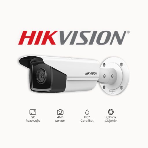 KAMERA 4MP HIKVISION DS-2CD2T43G2-2I (2.8mm)