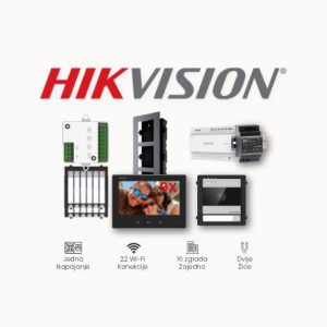 HIKVISION PORTAFON Video komplet 2-wire HD 9 stanova