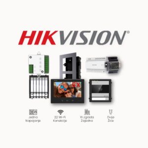 HIKVISION PORTAFON Video komplet 2-wire HD 6 stanova