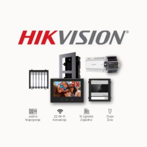 HIKVISION PORTAFON Video komplet 2-wire HD 3 stana
