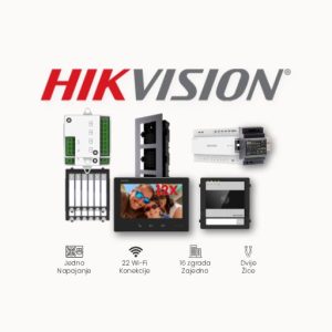 HIKVISION PORTAFON Video komplet 2-wire HD 12 stanova