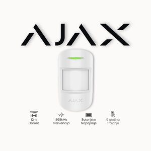 AJAX bežični detektor CombiProtect WH