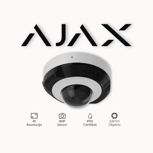 Ajax Dome Mini (8 Mp/2.8mm) WH