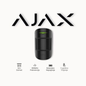 AJAX bežični detektor MotionProtect Plus BL