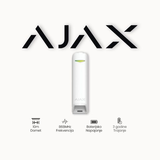 AJAX bežična zavjesa MotionProtect Curtain WH