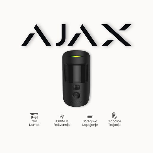 AJAX detektor sa kamerom MotionCamera BL