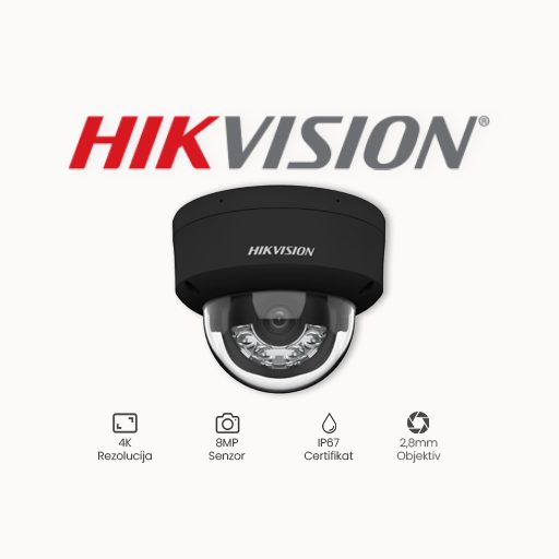 KAMERA 8MP HIKVISION DS-2CD2183G2-LIS2U (2.8mm) CRNA