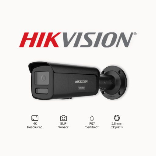 KAMERA 8MP HIKVISION DS-2CD2T87G3-LIY(2.8mm) CRNA