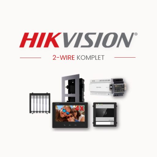 HIKVISION PORTAFON Video komplet 2-wire HD 4 stana
