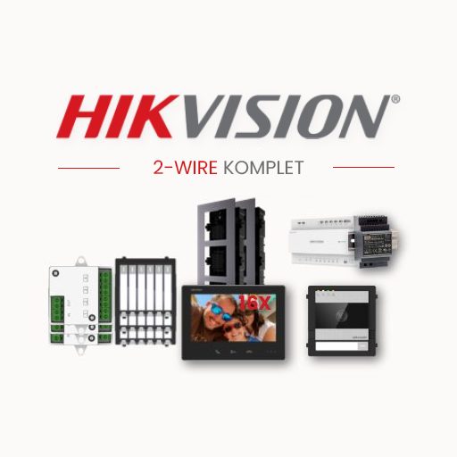 HIKVISION PORTAFON Video komplet 2-wire HD 16 stanova