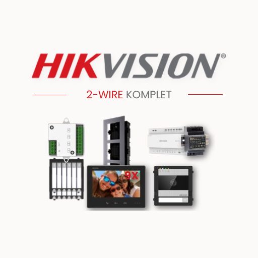 HIKVISION PORTAFON Video komplet 2-wire HD 9 stanova
